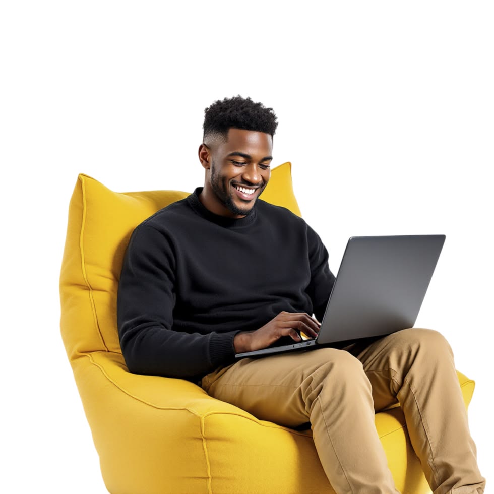 Learner mapping out a career path on a laptop